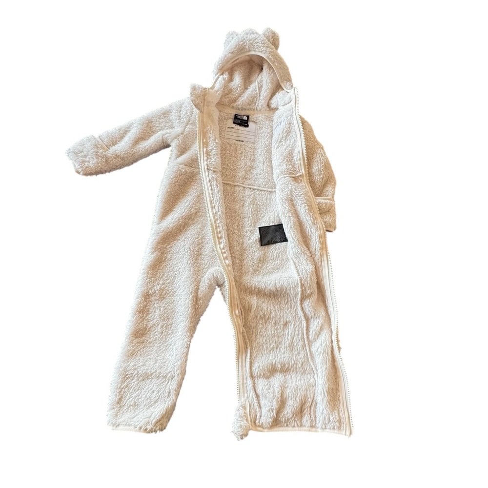 The North Face Infant Campshire Baby ONE-PIECE Pick Size Full Zipper White Dune - Picture 7 of 8